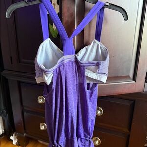 lululemon athletica Purple Strappy Athletic Tank. SIZE TAG IS MISSING